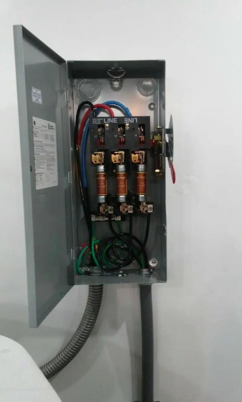 Three-phase disconnect switch installed for Electrical Wiring & Rewiring in Malverne